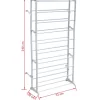 vidaXL Household Supplies*10 Tier Shoe Rack/Shelf