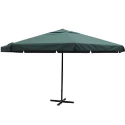 vidaXL Lawn & Garden*16' Parasol Green Aluminum