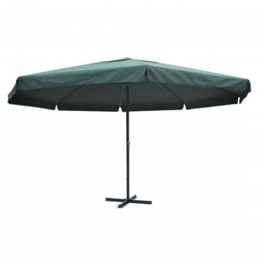 vidaXL Lawn & Garden*16' Parasol Green Aluminum