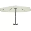 vidaXL Lawn & Garden*16' Parasol White Aluminum