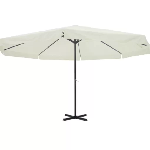 vidaXL Lawn & Garden*16' Parasol White Aluminum