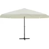 vidaXL Lawn & Garden*16' Parasol White Aluminum