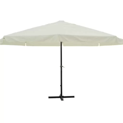 vidaXL Lawn & Garden*16' Parasol White Aluminum