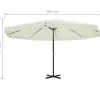 vidaXL Lawn & Garden*16' Parasol White Aluminum