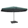 vidaXL Lawn & Garden*Aluminum Umbrella With Portable Base Green