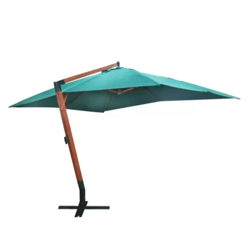 vidaXL Lawn & Garden*Floating Parasol Melia 118.1"X157.5" Green