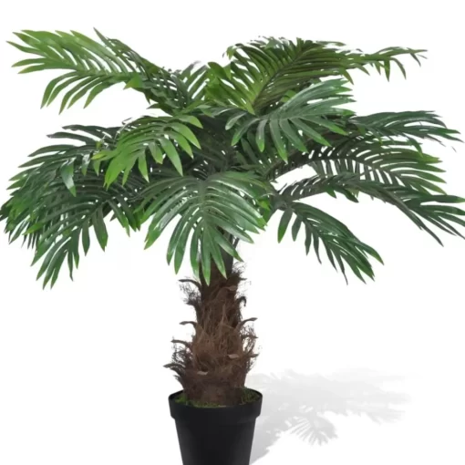 vidaXL Decor*Lifelike Artificial Cycas Palm Tree With Pot 31"