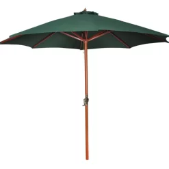 vidaXL Lawn & Garden*Parasol Green 101.6"