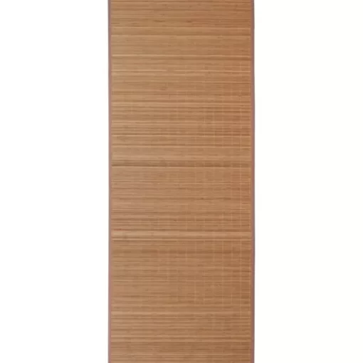 vidaXL Decor*Rectangular Brown Bamboo Rug 31.5" X 118.1"