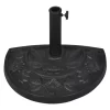 vidaXL Lawn & Garden*Resin Half Round Parasol Base