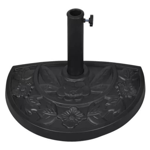 vidaXL Lawn & Garden*Resin Half Round Parasol Base