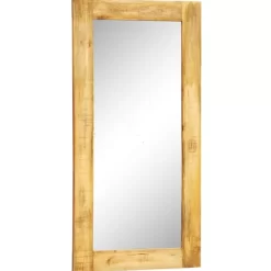 vidaXL Decor*Solid Wood Framed Rectangle Wall Mirror 47.2"X23.6"