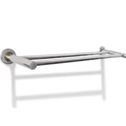 vidaXL Bathroom Accessories*Stainless Steel Towel Rack 2 Tubes