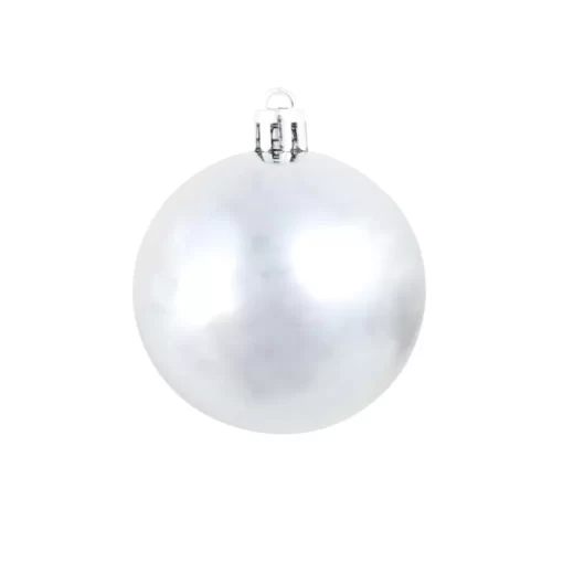 vidaXL Decor* 100 Piece Christmas Ball Set 1.2"/1.6"/2.4" White/Gray