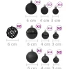 vidaXL Decor* 100 Piece Christmas Ball Set Black