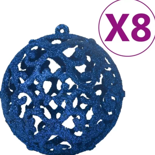 vidaXL Decor* 100 Piece Christmas Ball Set Blue