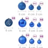 vidaXL Decor* 100 Piece Christmas Ball Set Blue