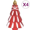 vidaXL Decor* 108 Piece Christmas Bauble Set Red And White