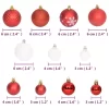 vidaXL Decor* 108 Piece Christmas Bauble Set Red And White