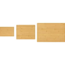 vidaXL Kitchen & Dining* 3 Piece Chopping Board Set Bamboo