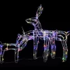 vidaXL Decor* 3 Piece Christmas Light Display Reindeers 229 Leds