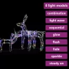 vidaXL Decor* 3 Piece Christmas Light Display Reindeers 229 Leds