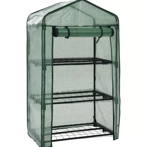 vidaXL Lawn & Garden* 3-Tier Mini Greenhouse 27.2"X19.3"X49.2"