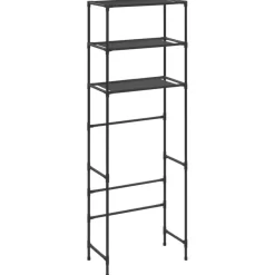 vidaXL Bathroom Accessories* 3-Tier Storage Rack Over Toilet Black 20.9"X11"X66.5"