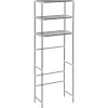 vidaXL Bathroom Accessories* 3-Tier Storage Rack Over Toilet Silver 20.9