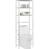 vidaXL Bathroom Accessories* 3-Tier Storage Rack Over Toilet Silver 20.9