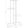 vidaXL Lawn & Garden* 4-Floor Flower Stand 16.9