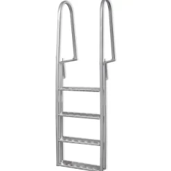 vidaXL Pool & Spa* 4-Step Dock/Pool Ladder Aluminum 65.7"