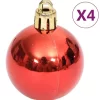 vidaXL Decor* 70 Piece Christmas Bauble Set Gold And Red