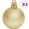 vidaXL Decor* 70 Piece Christmas Bauble Set Gold And Red