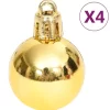 vidaXL Decor* 70 Piece Christmas Bauble Set Gold And Red