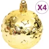 vidaXL Decor* 70 Piece Christmas Bauble Set Gold And Red