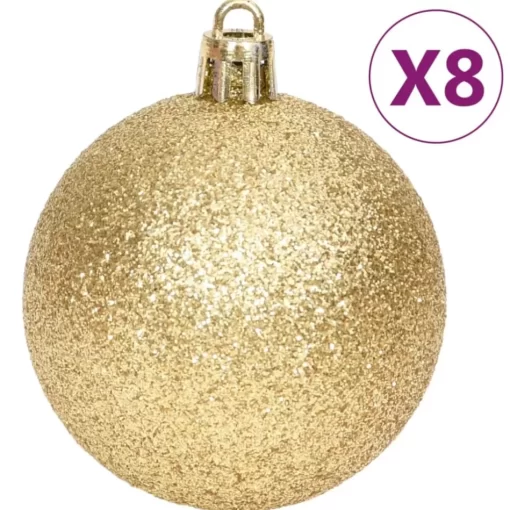 vidaXL Decor* 70 Piece Christmas Bauble Set Gold And Red