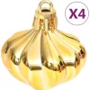 vidaXL Decor* 70 Piece Christmas Bauble Set Gold And Red