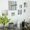 vidaXL Decor* 7 Piece Wall Mirror Set Square Glass