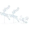 vidaXL Decor* Acrylic Christmas Flying Reindeer&Sleigh 102.4