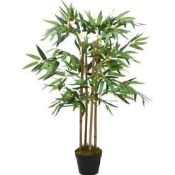 vidaXL Decor* Artificial Bamboo Plant Twiggy With Pot 35.4"