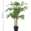 vidaXL Decor* Artificial Bamboo Plant Twiggy With Pot 35.4