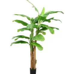 vidaXL Decor* Artificial Banana Tree With Pot 118.1" Green