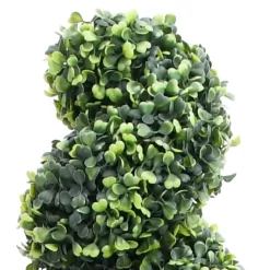 vidaXL Decor* Artificial Boxwood Spiral Plant With Pot Green 46.1"