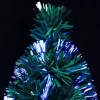 vidaXL Decor* Artificial Christmas Tree Green 2 Ft Fiber Optic