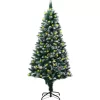 vidaXL Decor* Artificial Christmas Tree Leds&Pine Cones&White Snow 59.1