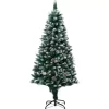 vidaXL Decor* Artificial Christmas Tree Leds&Pine Cones&White Snow 59.1