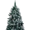 vidaXL Decor* Artificial Christmas Tree Leds&Pine Cones&White Snow 59.1