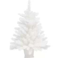 vidaXL Decor* Artificial Christmas Tree Lifelike Needles White 2 Ft