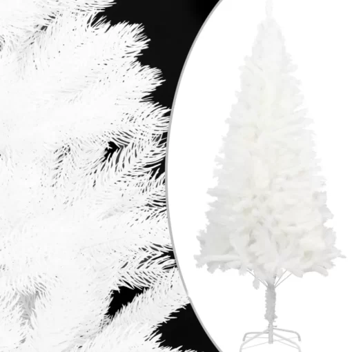 vidaXL Decor* Artificial Christmas Tree Lifelike Needles White 4 Ft